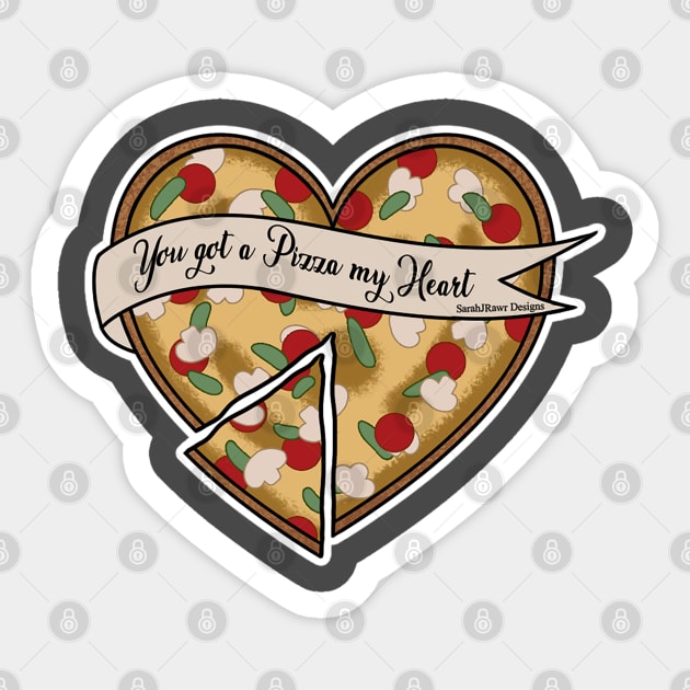 Pizza My Heart Sticker by SarahJRawr